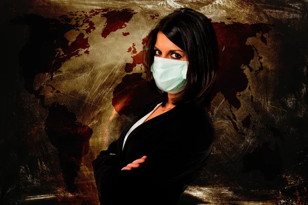 Ebola infectie angst — Stockfoto