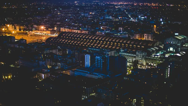 Milan, Italy october 26 2014: Milan city from Regione Lombardia skyscraper, floor 39, Milan, Italy, october 26 2014 — Stock Photo, Image