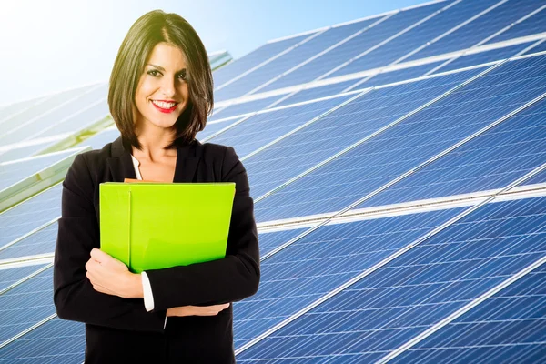 Solar energy business — Stock Photo, Image