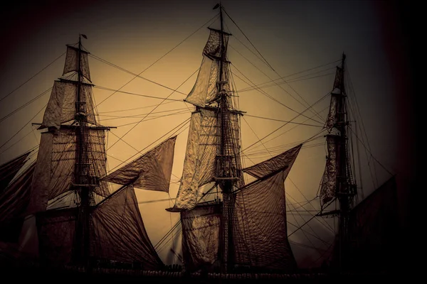 Ancient sailing ship — Stock Photo, Image