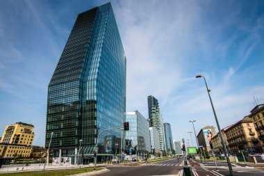Milan, İtalya, 25 Ocak 2015: yeni Porta Nuova bölgesinde, elmas Kulesi, Milan, İtalya 25 Ocak 2015