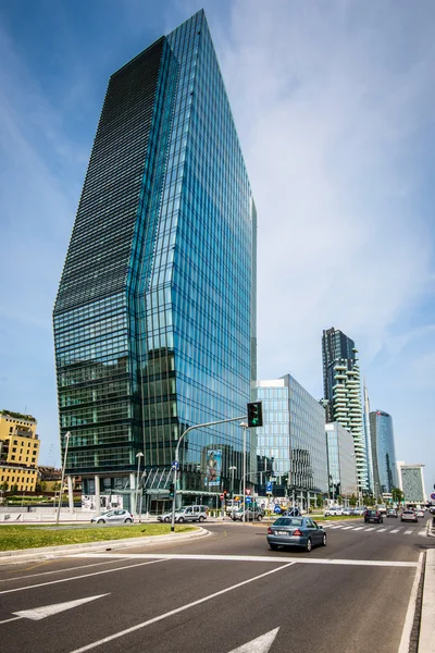 MILAN, ITALY, JANUARY 25 2015: new Porta Nuova district, Diamond tower, Milan, Italy january 25 2015 — Stock Photo, Image