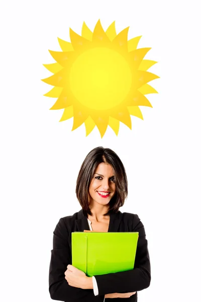 Executive business woman sunny day — Stock Photo, Image