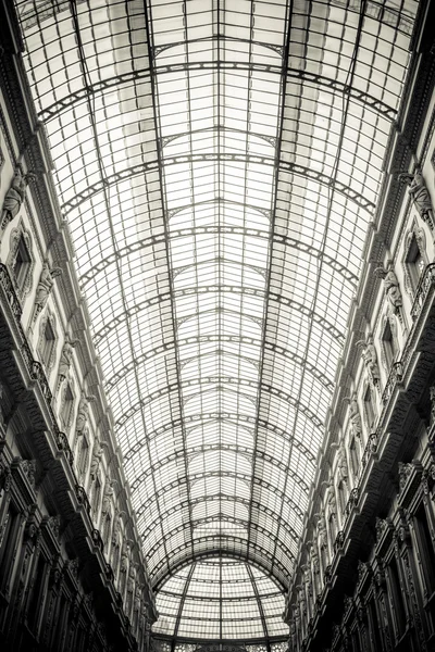 Koepel van Galleria Vittorio Emanuele Ii, Milaan Italië — Stockfoto