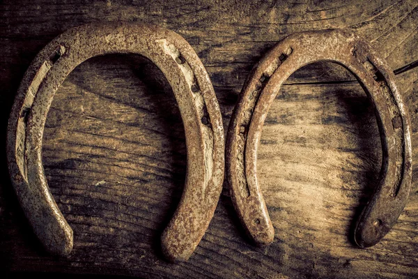 Horseshoes background — Stock Photo, Image