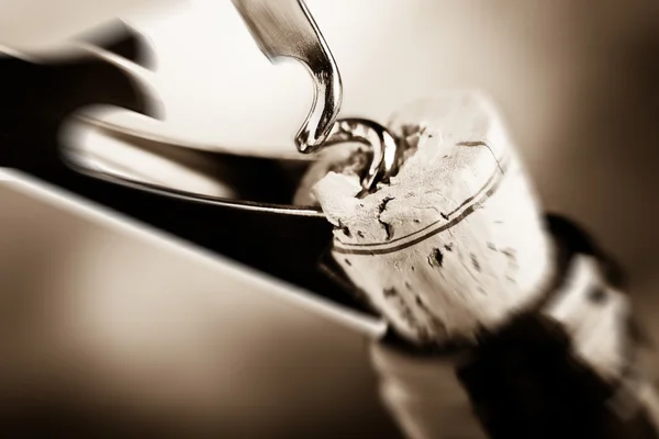 Aged fine wine - blurred style photo — Stock Photo, Image