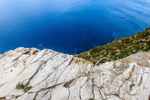 Coastal cliff of Cassis Provence France — Stock Photo, Image