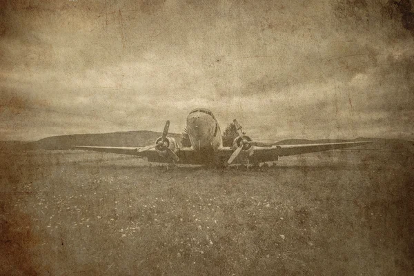 航空レトロな背景 — ストック写真