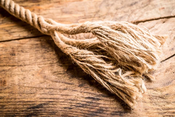 Frayed hemp rope — Stock Photo, Image