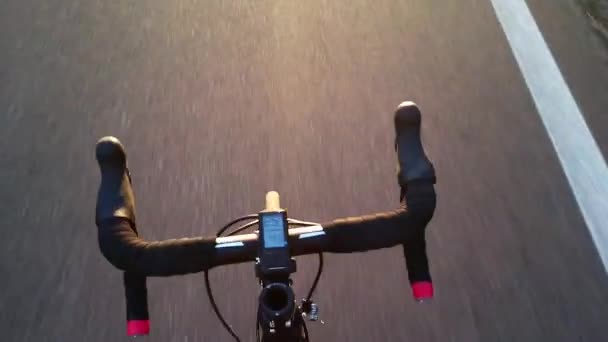 Ciclismo sin manos — Vídeos de Stock