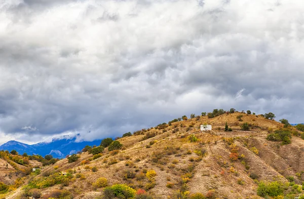 Mountain, Hill and cloudy sky in Crimea — Stock Photo, Image
