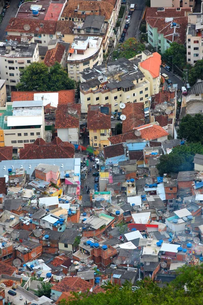 Vista aérea da favela do Rio — Fotografia de Stock