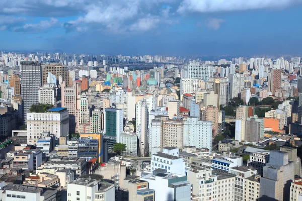 Şehir Sao Paulo havadan görünümü