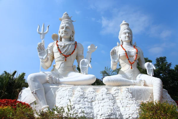 Shiva Parvathi posągi — Zdjęcie stockowe