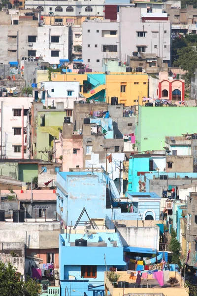 Casas coloridas em Visakhapatnam — Fotografia de Stock