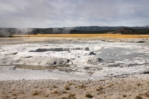 Norris geycer basin i Yellowstone national park — Stockfoto