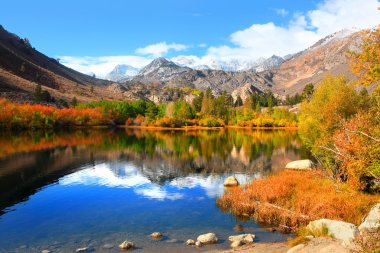 Autumn in eastern Sierra mountains clipart