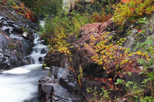 Pequeñas Caídas Agua Península Rural Michigan — Foto de Stock