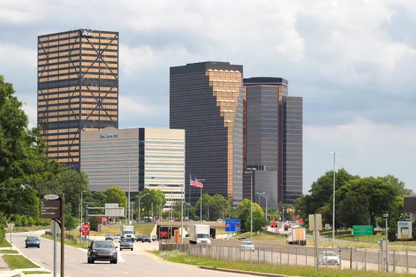 Southfield Michigan Julio 2020 Southfield Suburbio Norte Metro Detroit Ciudad — Foto de Stock