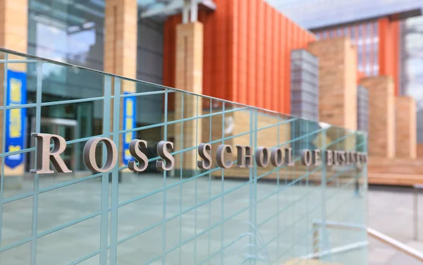 Ann Arbor August 2020 Die Stephen Ross School Business Der — Stockfoto