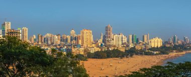 MUMBAI, INDIA - 6 Aralık 2015: Mumbai 'de Juhu plajı Bollywood ünlülerinin 