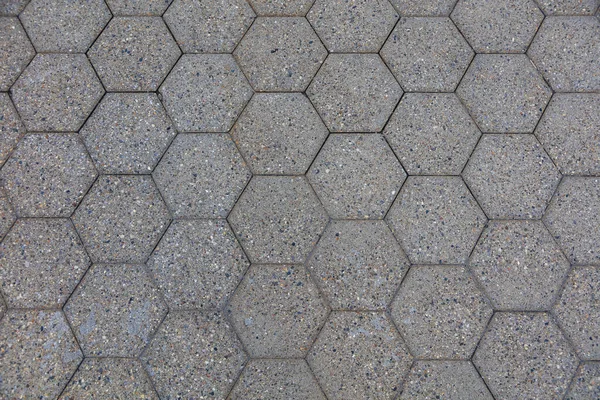 Hexagon Pattern Concrete Floor Background Use — Stock Photo, Image