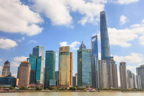 Shanghai Kina November 2019 Cityscape Centrala Shanghai Och Finansiella Navet — Stockfoto