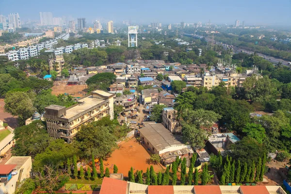 Mumbai India Diciembre 2015 Apartamentos Barrios Marginales Mumbai Población Mumbai — Foto de Stock