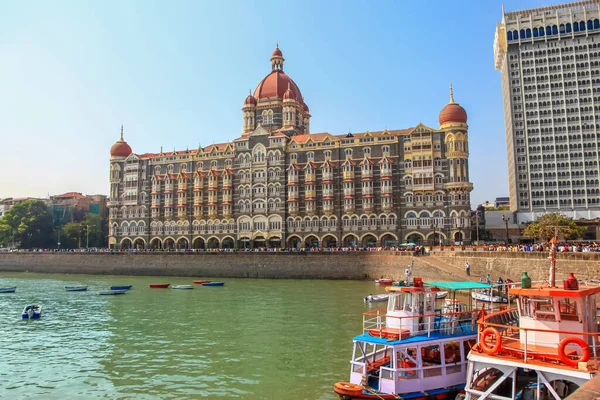Mumbai India Prosince Taj Mahal Palace Hotel Pětihvězdičkový Luxusní Hotel — Stock fotografie