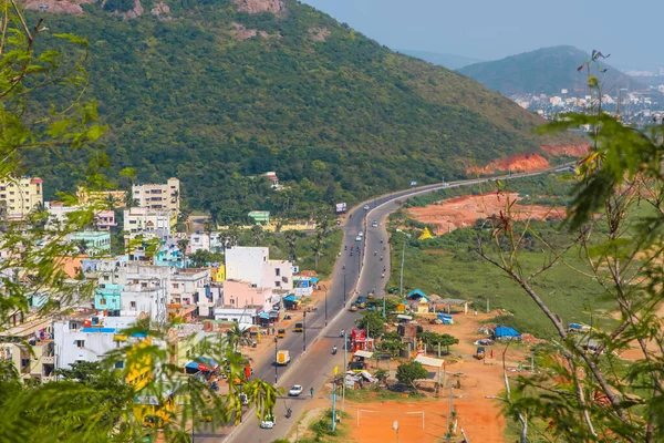 Visakhapatnam India December 2015 Förorter Till Staden Visakhapatnam Som Den — Stockfoto