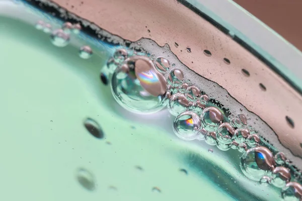 Close Shot Bubbles Mouth Wash Liquid — Stock Photo, Image