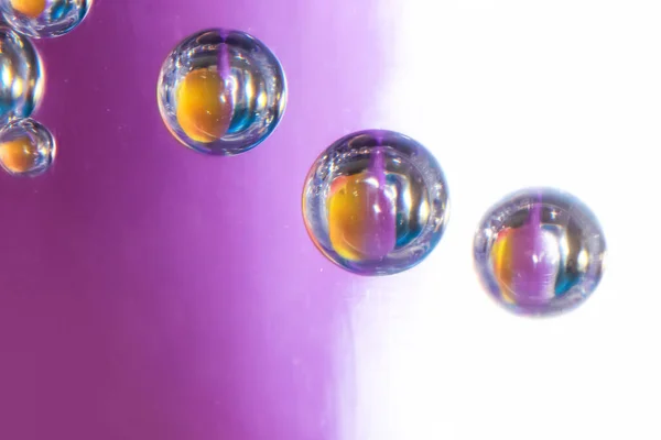 Close Shot Water Bubble Liquid Soap — Stock Photo, Image