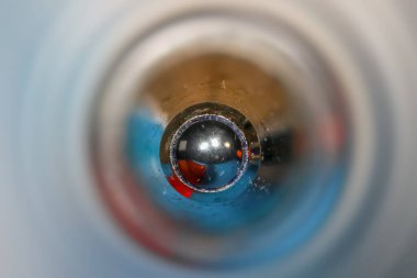 Tükenmez kalemin aşırı yakın çekim görüntüsü