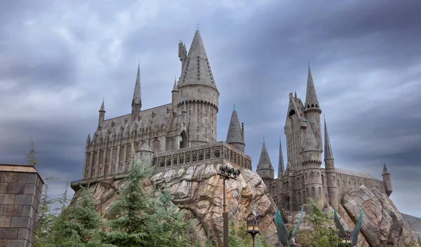 Los Angeles California December 2019 Famous Hogwarts Castle Wizard World — Stock Photo, Image