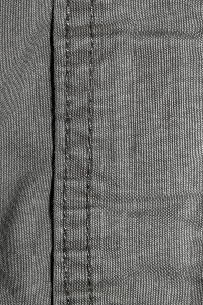 Close Shot Grey Fabric Stitches — Stock Photo, Image