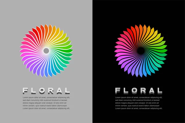 Ilustración Vectorial Del Elemento Diseño Espectro Colorido — Vector de stock