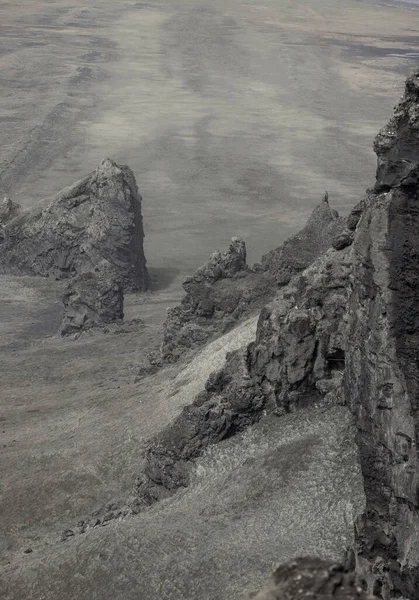 Mountain Cliffs Dyrholaey Iceland — 图库照片