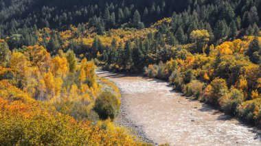 North fork Gunnison river at dark canyon in Colorado