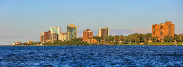 Windsor Michigan Agosto 2020 Skyline Windsor Canadá 16ª Aglomeración Más — Foto de Stock