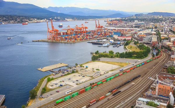 Vancouver Canadá Julio 2019 Puerto Vancouver Puerto Más Grande Canadá — Foto de Stock