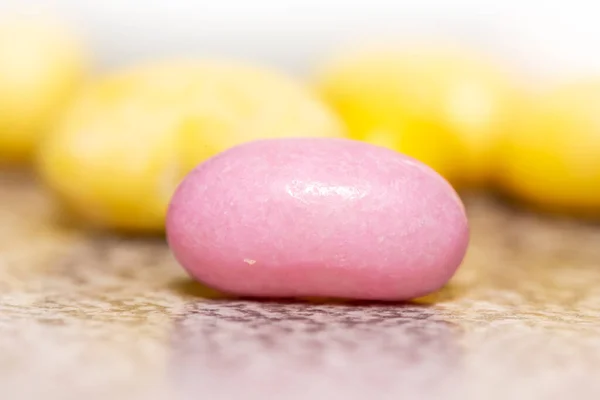 Extrême Plan Rapproché Petites Bouchées Bonbons Colorés — Photo