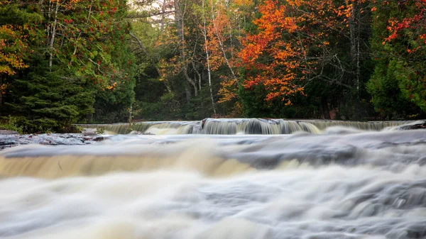 Running Water Bond Water Falls Michigan Upper Peninsula — Stock Photo, Image