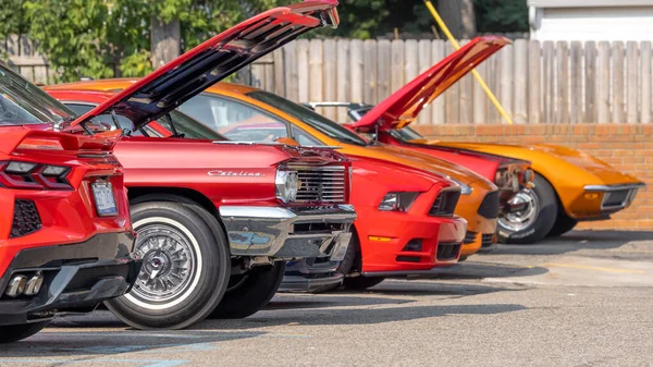 Birmingham Usa August 2021 Cruiser Show Bei Woodward Dream Cruise — Stockfoto