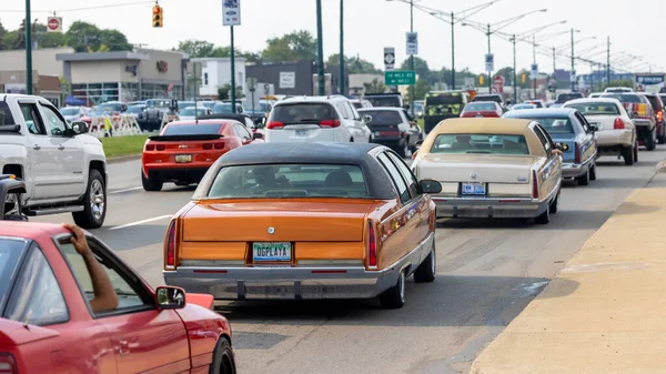 Birmingham Usa August 2021 Cruisers Show Woodward Dream Cruise World — стоковое фото