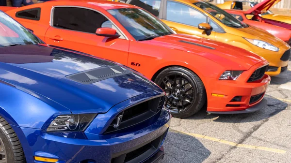 Birmingham Usa August 2021 Muscle Car Display Woodward Dream Cruise — Stock Photo, Image