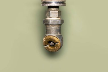 Kompresör hava pompasının yakın çekim görüntüsü