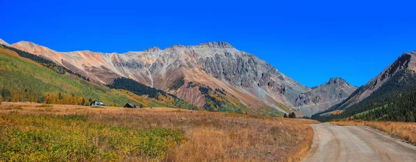 Panoramautsikt Över San Juan Bergen Nära Ophir Gruvstaden Colorado — Stockfoto