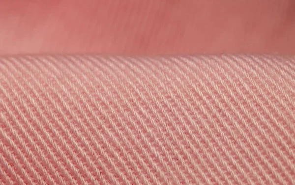Ekstremalne Zbliżenie Ujęcie Różowej Satynowej Tkaniny — Zdjęcie stockowe