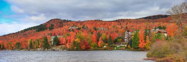 Mont Tremblant Quebec Outubro 2019 Vista Panorâmica Aldeia Mont Tremblant — Fotografia de Stock