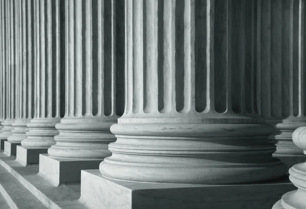 Row of tall pillars — Stock Photo, Image